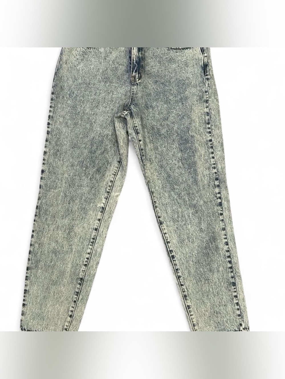 Princess Polly Acid Wash Gray Jeans - Classic Straight Fit - Size 6